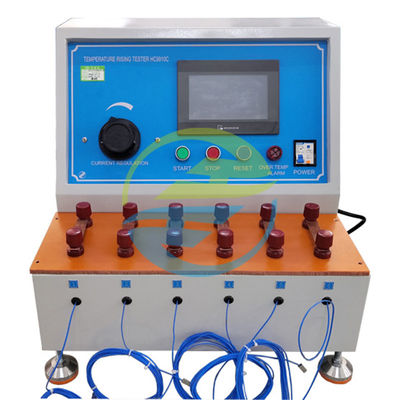 قیمت مناسب تست کننده افزایش دمای 6 ایستگاه با استاندارد IEC 60898-1 مطابقت دارد ولتاژ آزمون استاندارد <12V آنلاین