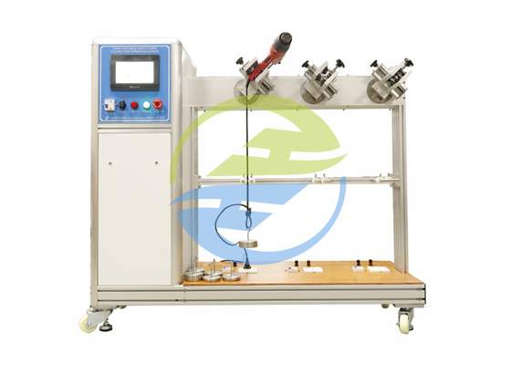 IEC60335-1 دستگاه تست خم کردن بند ناف لوازم خانگی لوازم خانگی 3 ایستگاه همگام سازی کار