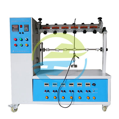 تست کننده خم شدن سیم برق 6 ایستگاه استاندارد IEC884-1 دستگاه آزمایش قدرت کششی