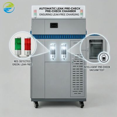 قیمت مناسب تجهیزات پر کردن یخچال ارائه اتوماتیک نشت پیش بررسی برای دقت شارژ آنلاین