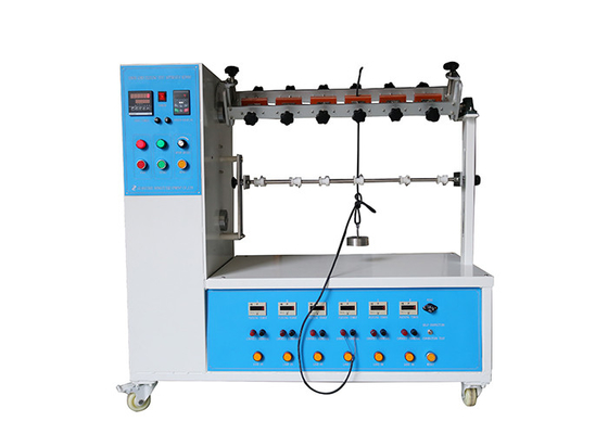 IEC 60884-1 تستر خم کردن سیم برق 10-60 دور در دقیقه سرعت خم شدن 6 ایستگاه کاری
